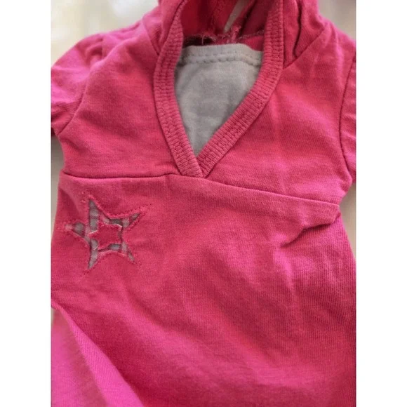 American Girl Clothes Pleasant Co Mixed Lot Pink Hoodie T Shirts Skirt Hair Bow - Picture 9 of 13